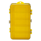 Maxbell Fishing Tackle Box Double Sided Trays Container Equipment Accessories Tool Yellow