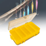 Maxbell Fishing Tackle Box Double Sided Trays Container Equipment Accessories Tool Yellow