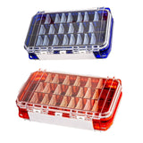 Maxbell Multi Functional Waterproof Fishing Tackle Box Double Sided Equipment Gear Blue