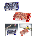 Maxbell Multi Functional Waterproof Fishing Tackle Box Double Sided Equipment Gear Blue