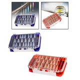 Maxbell Multi Functional Waterproof Fishing Tackle Box Double Sided Equipment Gear Blue