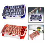 Maxbell Multi Functional Waterproof Fishing Tackle Box Double Sided Equipment Gear Blue