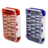 Maxbell Multi Functional Waterproof Fishing Tackle Box Double Sided Equipment Gear Blue