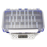 Maxbell Multi Functional Waterproof Fishing Tackle Box Double Sided Equipment Gear Blue