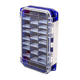 Maxbell Multi Functional Waterproof Fishing Tackle Box Double Sided Equipment Gear Blue