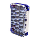 Maxbell Multi Functional Waterproof Fishing Tackle Box Double Sided Equipment Gear Blue