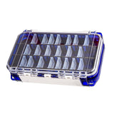 Maxbell Multi Functional Waterproof Fishing Tackle Box Double Sided Equipment Gear Blue