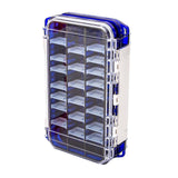 Maxbell Multi Functional Waterproof Fishing Tackle Box Double Sided Equipment Gear Blue