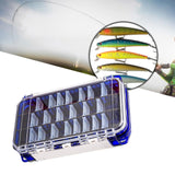 Maxbell Multi Functional Waterproof Fishing Tackle Box Double Sided Equipment Gear Blue