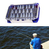 Maxbell Multi Functional Waterproof Fishing Tackle Box Double Sided Equipment Gear Blue