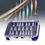 Maxbell Multi Functional Waterproof Fishing Tackle Box Double Sided Equipment Gear Blue