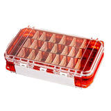 Maxbell Multi Functional Waterproof Fishing Tackle Box Double Sided Equipment Gear Red