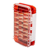 Maxbell Multi Functional Waterproof Fishing Tackle Box Double Sided Equipment Gear Red