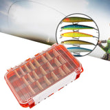 Maxbell Multi Functional Waterproof Fishing Tackle Box Double Sided Equipment Gear Red