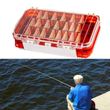 Maxbell Multi Functional Waterproof Fishing Tackle Box Double Sided Equipment Gear Red