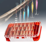 Maxbell Multi Functional Waterproof Fishing Tackle Box Double Sided Equipment Gear Red