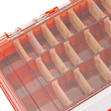 Maxbell Multi Functional Waterproof Fishing Tackle Box Double Sided Equipment Gear Red