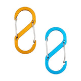 Maxbell Carabiners Hook Heavy Duty Small Snap Hook for Outdoor Sports Hiking Camping Blue