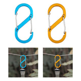 Maxbell Carabiners Hook Heavy Duty Small Snap Hook for Outdoor Sports Hiking Camping Blue