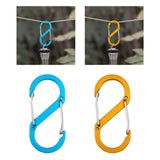 Maxbell Carabiners Hook Heavy Duty Small Snap Hook for Outdoor Sports Hiking Camping Blue