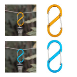 Maxbell Carabiners Hook Heavy Duty Small Snap Hook for Outdoor Sports Hiking Camping Blue