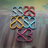 Maxbell Carabiners Hook Heavy Duty Small Snap Hook for Outdoor Sports Hiking Camping Blue