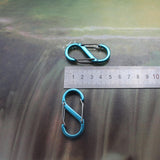 Maxbell Carabiners Hook Heavy Duty Small Snap Hook for Outdoor Sports Hiking Camping Blue
