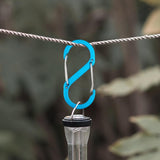 Maxbell Carabiners Hook Heavy Duty Small Snap Hook for Outdoor Sports Hiking Camping Blue