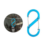 Maxbell Carabiners Hook Heavy Duty Small Snap Hook for Outdoor Sports Hiking Camping Blue