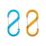 Maxbell Carabiners Hook Heavy Duty Small Snap Hook for Outdoor Sports Hiking Camping Blue