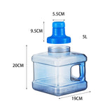 Maxbell Water Containers with Handle Camping Water Storage Jug Water Bottle Carrier 20cmx19cm 5L