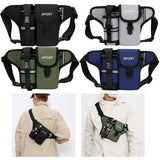 Maxbell Fanny Pack Waist Bag Sling Bag Fashion Chest Bag for Trekking Camping Phone Black