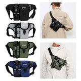 Maxbell Fanny Pack Waist Bag Sling Bag Fashion Chest Bag for Trekking Camping Phone Black