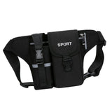 Maxbell Fanny Pack Waist Bag Sling Bag Fashion Chest Bag for Trekking Camping Phone Black