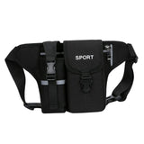 Maxbell Fanny Pack Waist Bag Sling Bag Fashion Chest Bag for Trekking Camping Phone Black