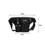 Maxbell Fanny Pack Waist Bag Sling Bag Fashion Chest Bag for Trekking Camping Phone Black