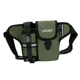Maxbell Fanny Pack Waist Bag Sling Bag Fashion Chest Bag for Trekking Camping Phone Green