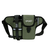 Maxbell Fanny Pack Waist Bag Sling Bag Fashion Chest Bag for Trekking Camping Phone Green
