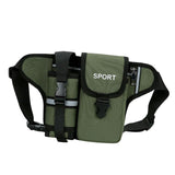 Maxbell Fanny Pack Waist Bag Sling Bag Fashion Chest Bag for Trekking Camping Phone Green