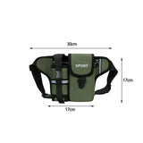 Maxbell Fanny Pack Waist Bag Sling Bag Fashion Chest Bag for Trekking Camping Phone Green