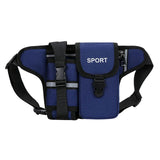 Maxbell Fanny Pack Waist Bag Sling Bag Fashion Chest Bag for Trekking Camping Phone Blue