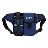 Maxbell Fanny Pack Waist Bag Sling Bag Fashion Chest Bag for Trekking Camping Phone Blue
