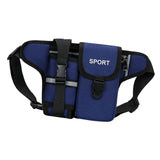 Maxbell Fanny Pack Waist Bag Sling Bag Fashion Chest Bag for Trekking Camping Phone Blue