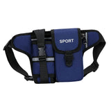 Maxbell Fanny Pack Waist Bag Sling Bag Fashion Chest Bag for Trekking Camping Phone Blue