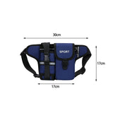 Maxbell Fanny Pack Waist Bag Sling Bag Fashion Chest Bag for Trekking Camping Phone Blue