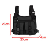 Maxbell Chest Rig Bag Pouch Light Bags Lightweight Water Resistant for Men Women Black