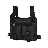 Maxbell Chest Rig Bag Pouch Light Bags Lightweight Water Resistant for Men Women Black