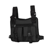 Maxbell Chest Rig Bag Pouch Light Bags Lightweight Water Resistant for Men Women Black