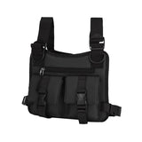 Maxbell Chest Rig Bag Pouch Light Bags Lightweight Water Resistant for Men Women Black