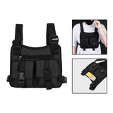 Maxbell Chest Rig Bag Pouch Light Bags Lightweight Water Resistant for Men Women Black